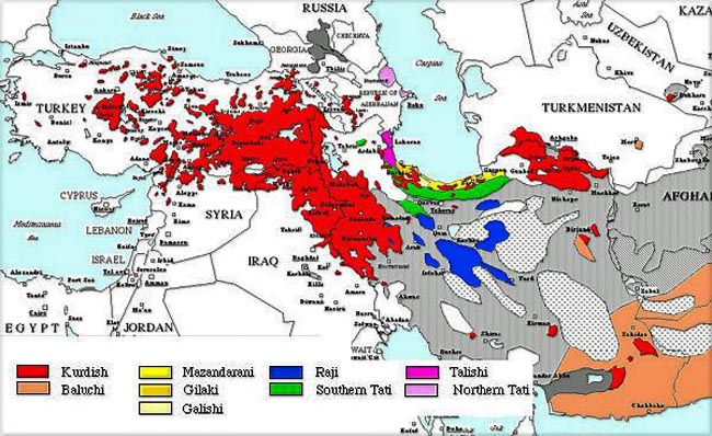 Iran Ethnic Map 10