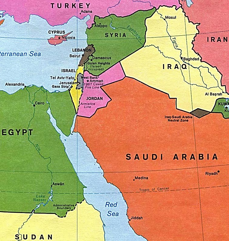 Iran Politics Club: Iran Political Maps 11: Middle East, Caspian Sea ...
